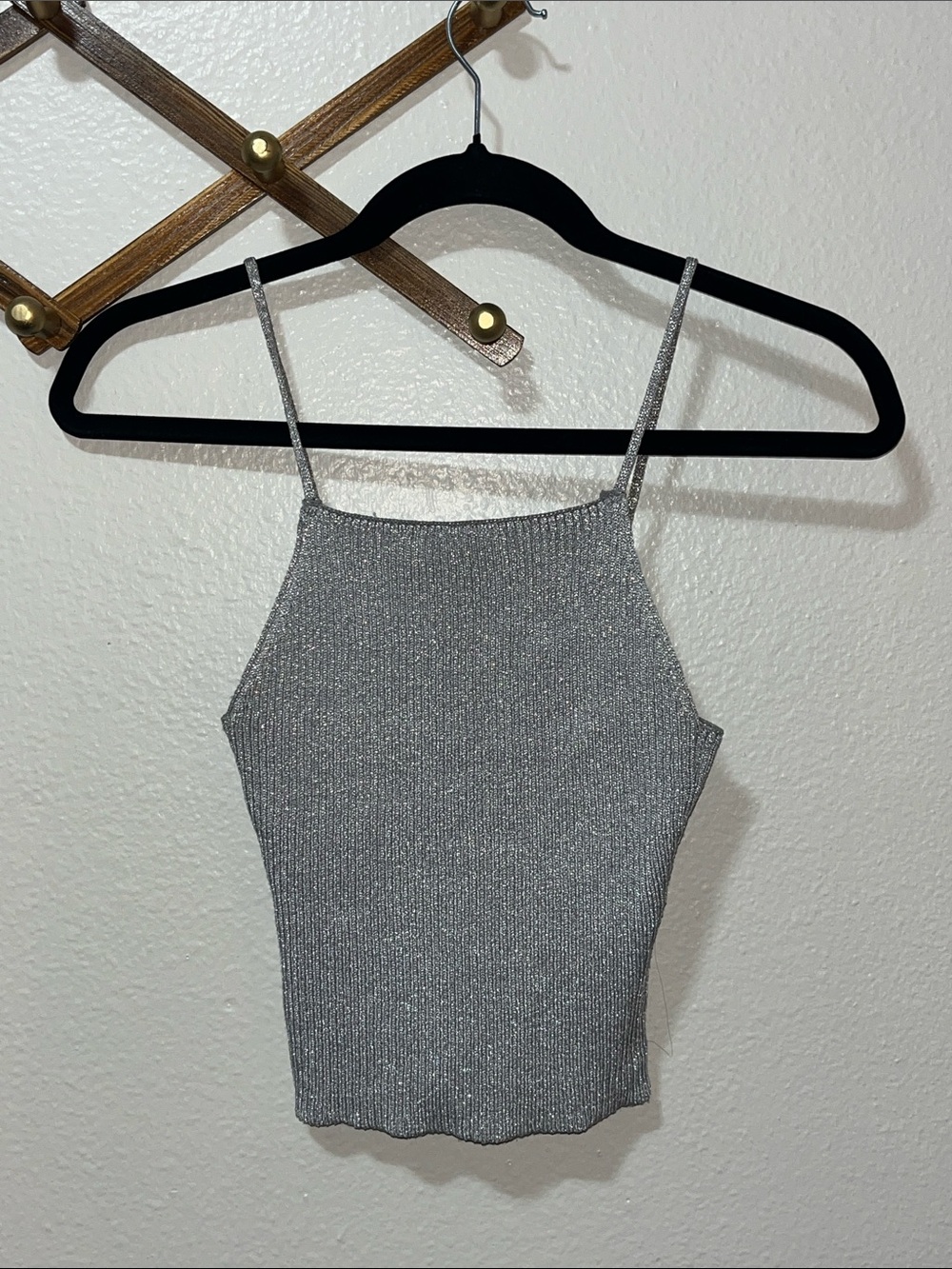 Sparkly Straight neck top
